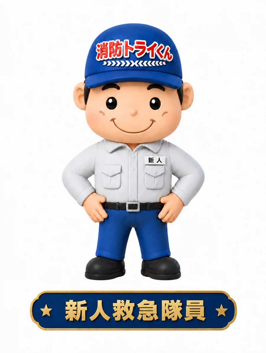 消防トライくん 新人救急隊員